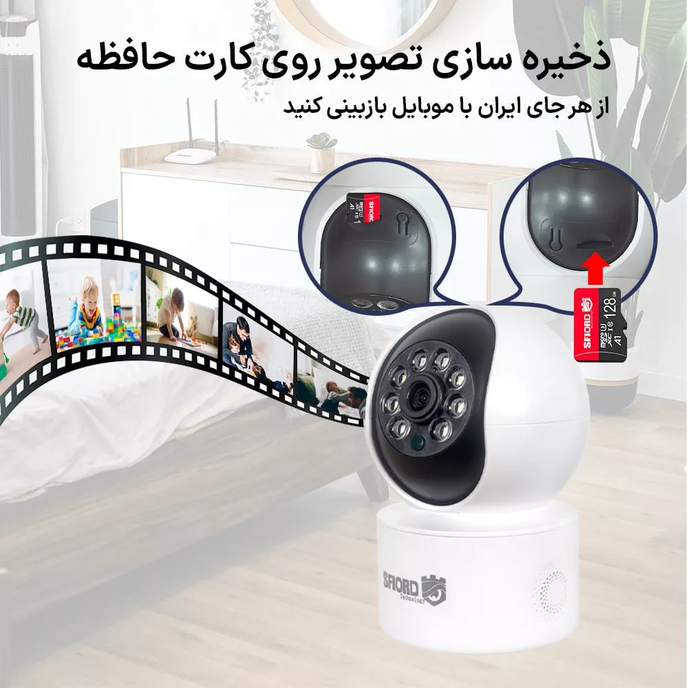 دوربین مداربسته تحت شبکه اسفیورد مدل SZM125