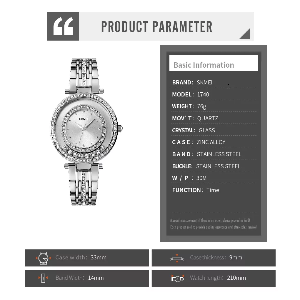 ساعت مچی عقربه ای زنانه اسکمی مدل 1740 کد 02