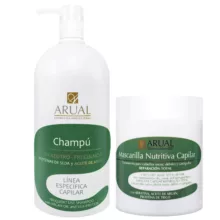 شامپو مو آروال مدل کراتین آرگان حجم 1000 میلی لیتر به همراه ماسک مو آروال مدل کراتین و آرگان حجم 500 میلی لیتر