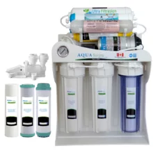 دستگاه تصفیه کننده آب آکوآ اسپرینگ مدل UF-SF4500 به همراه فیلتر سه عددی و کیت نشتی گیر