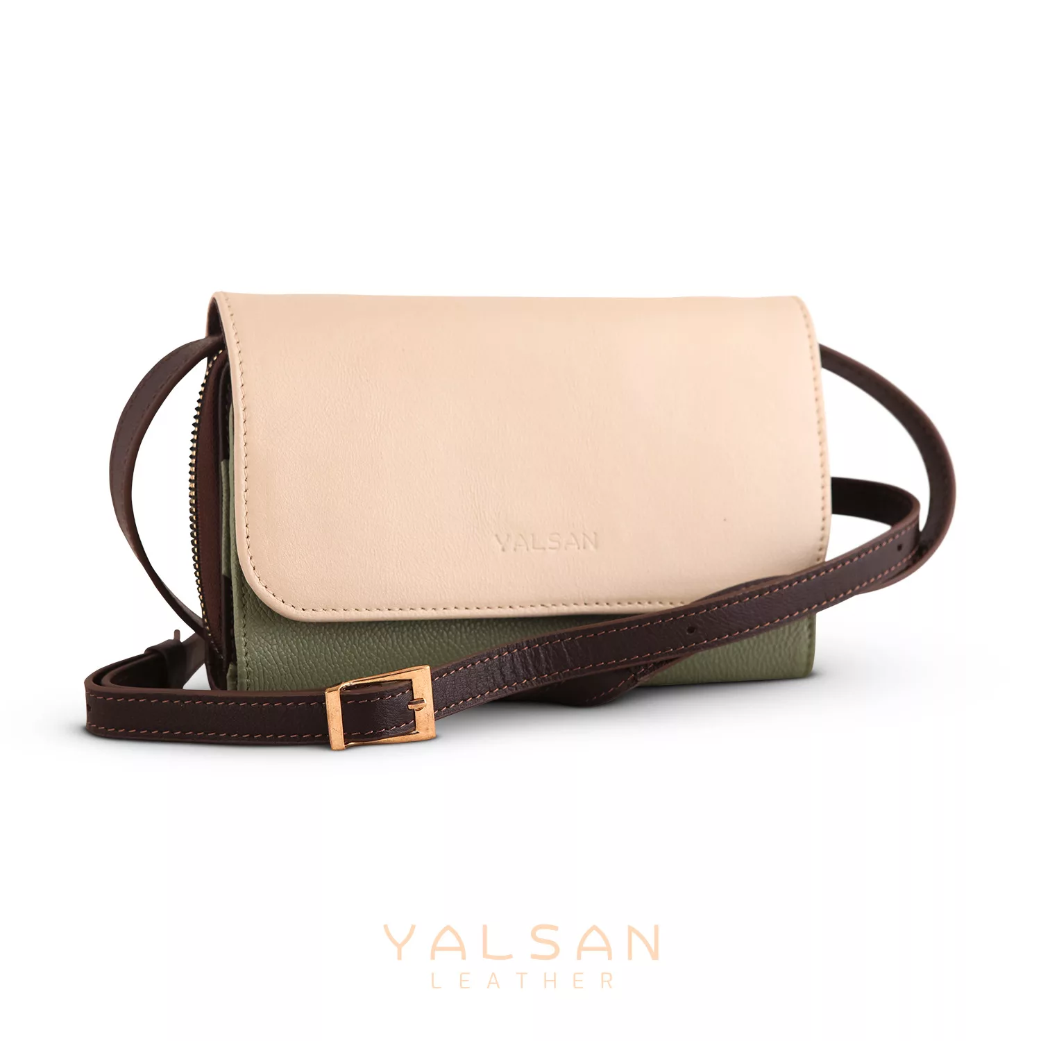 کیف رودوشی زنانه چرم یلسان مدل روناک کد 210- MC-14sz