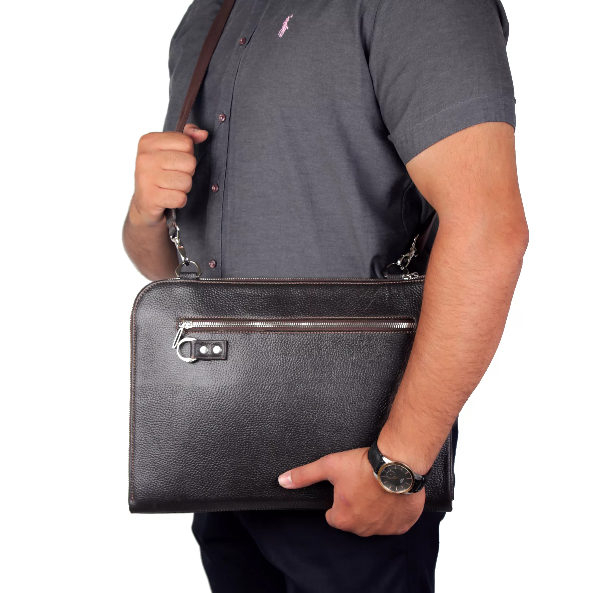 کیف دستی چرم بارز مدل DF39.1