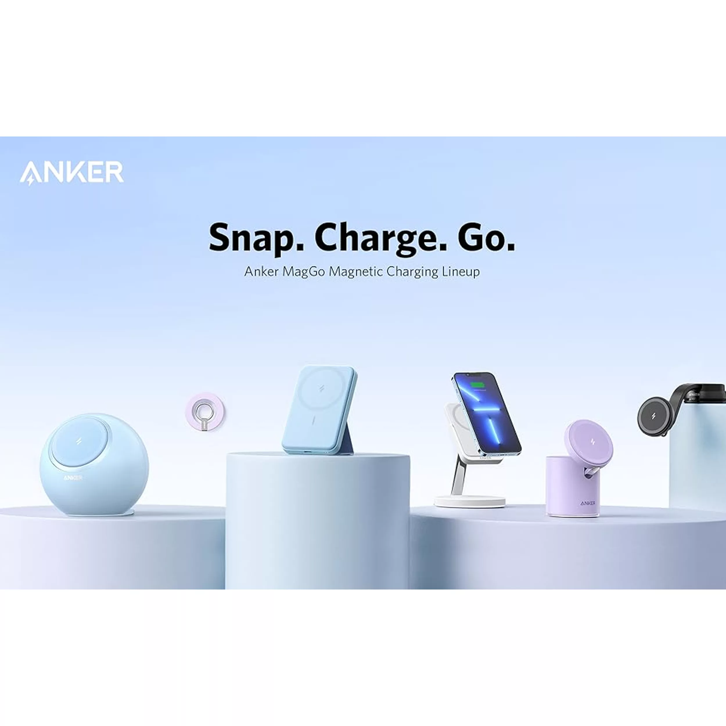 پاوربانک بی‌سیم انکر مدل 622 MagGo ظرفیت 5000 میلی آمپر ساعت