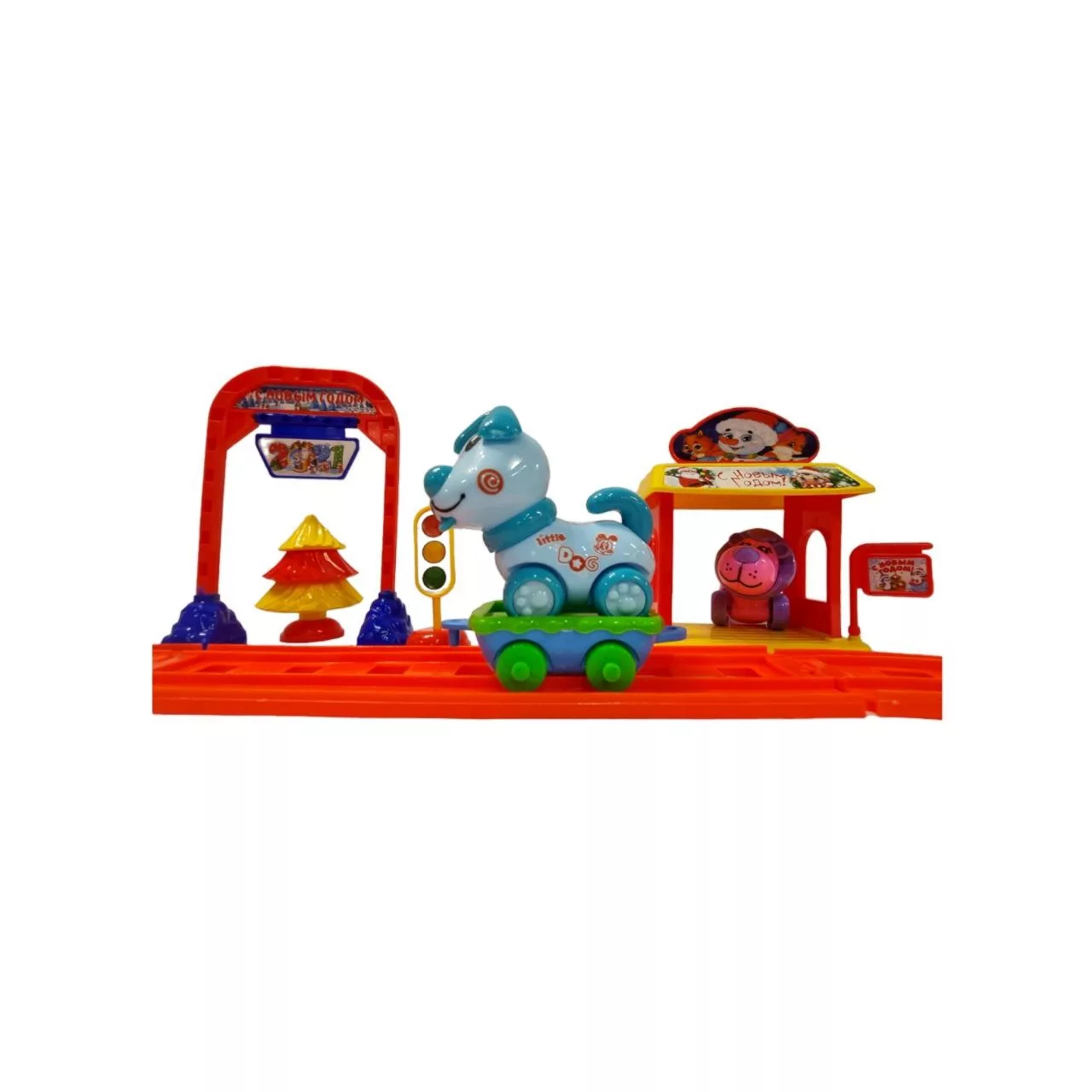 قطار بازی  طرح بابانوئل و حیوانات