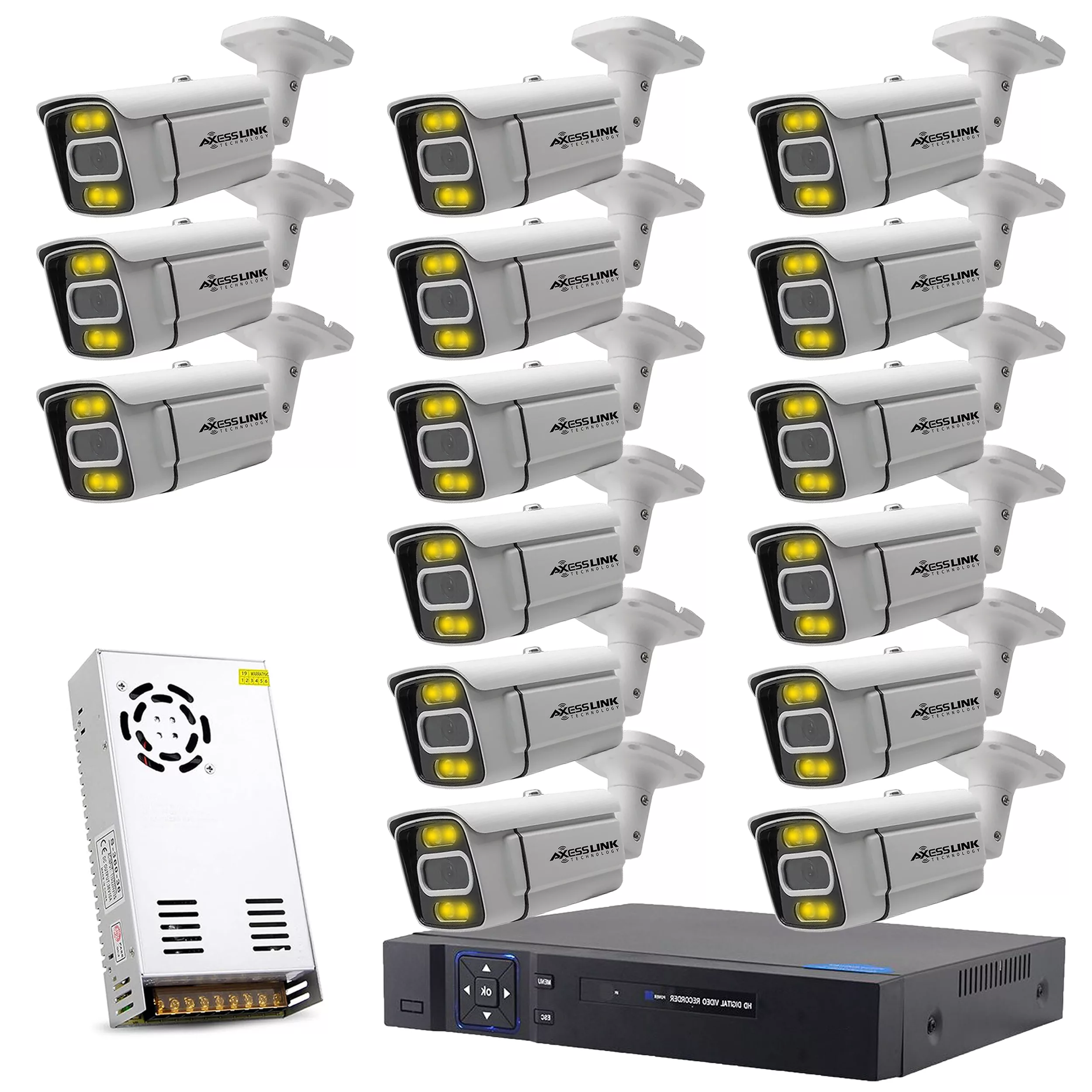 سیستم امنیتی مدل FULL KIT AHD 15 ECONOMIC - AXESSLINK