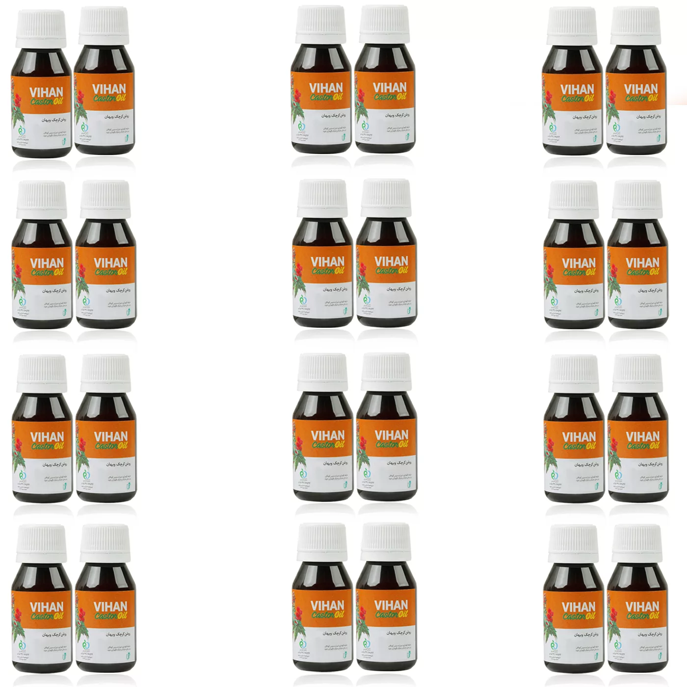 روغن کرچک ویهان کد Castor24 حجم 40 میلی لیتر مجموعه 24 عددی