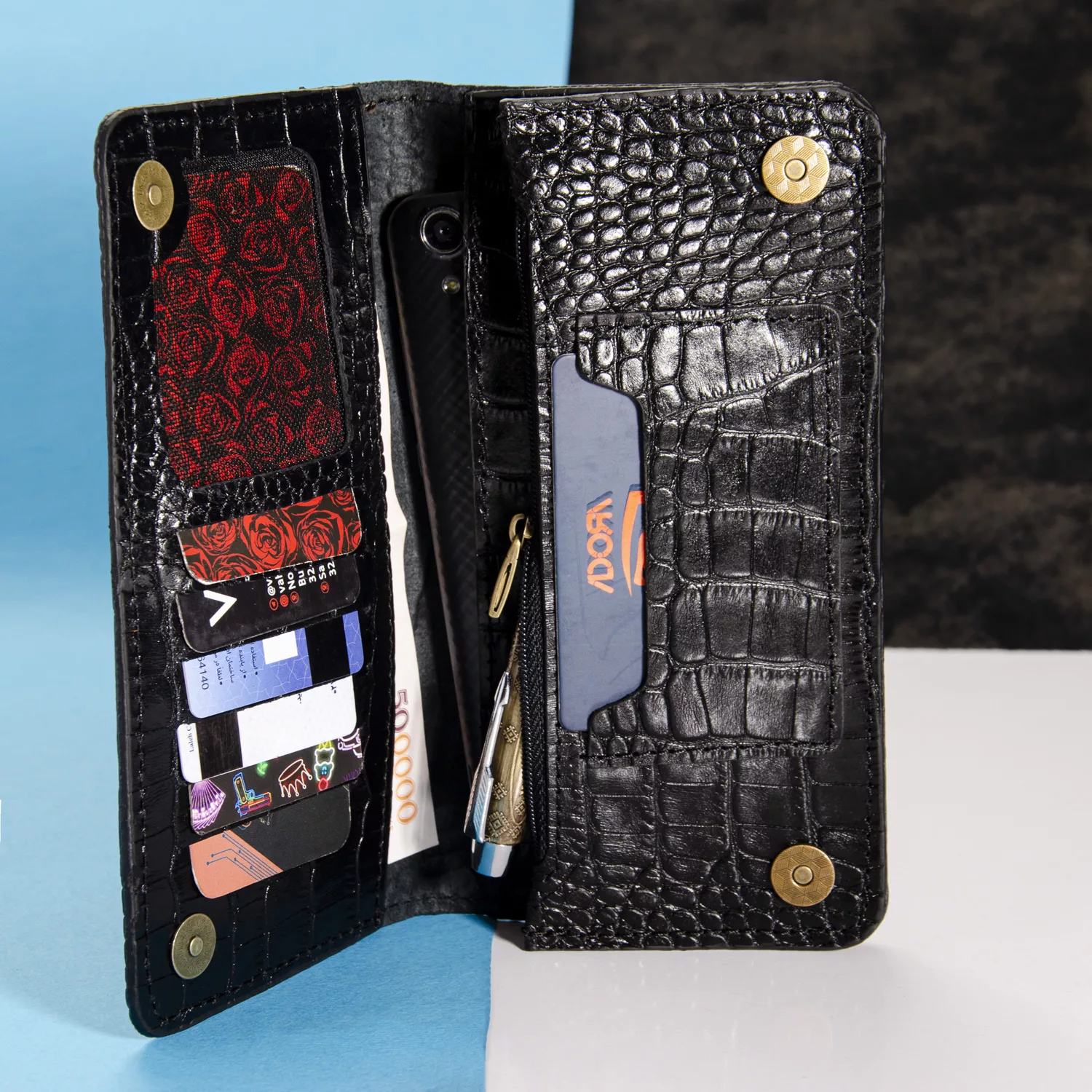 کیف پول چرم عطارد مدل K06