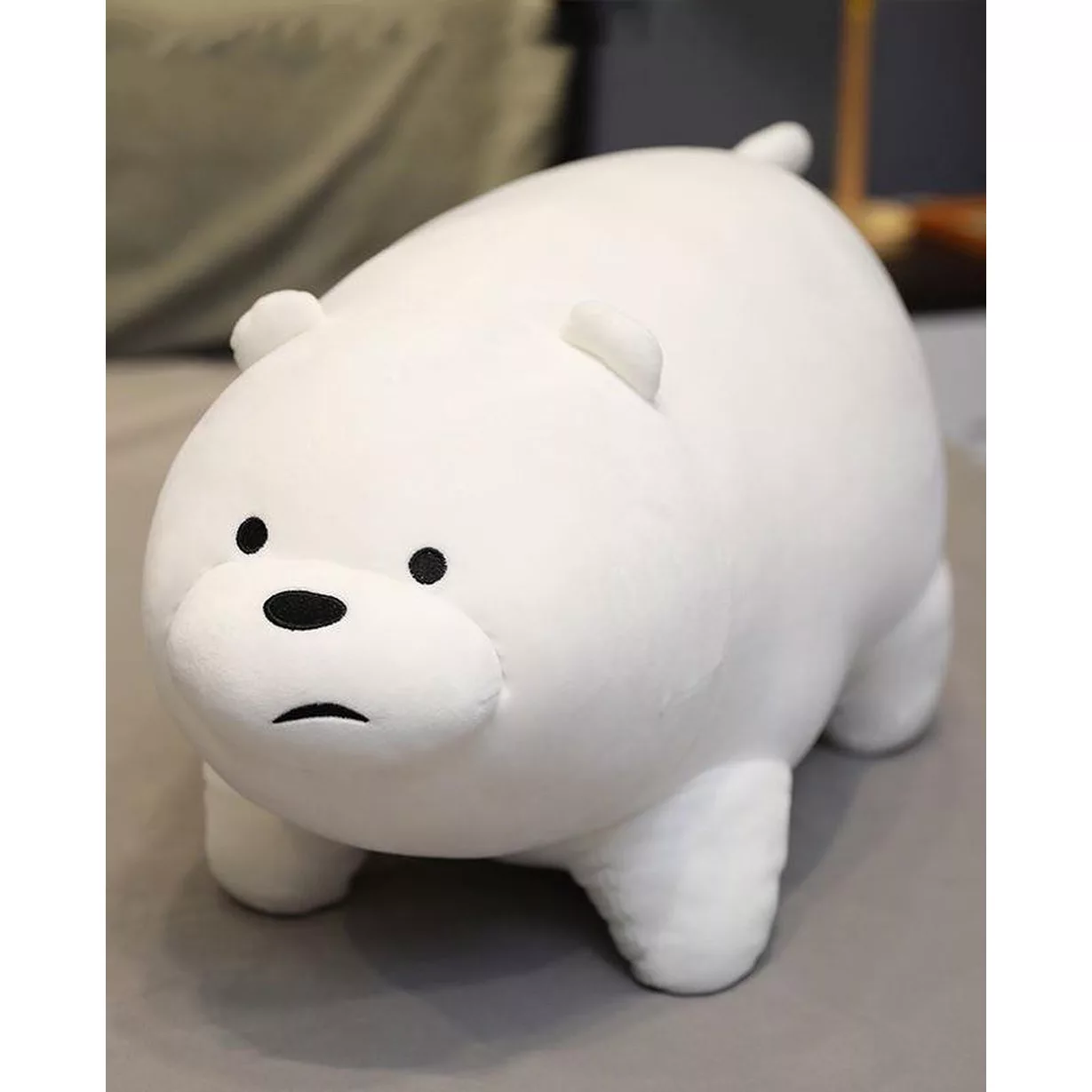 عروسک طرح خرس کله فندقی کد JIMI110 طول 45 سانتی‌متر مجموعه 3 عددی