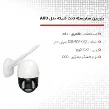 دوربین مداربسته تحت شبکه مدل AHD