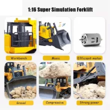 ماشین بازی کنترلی هوینا مدل RC BULLDOZER کد 1554