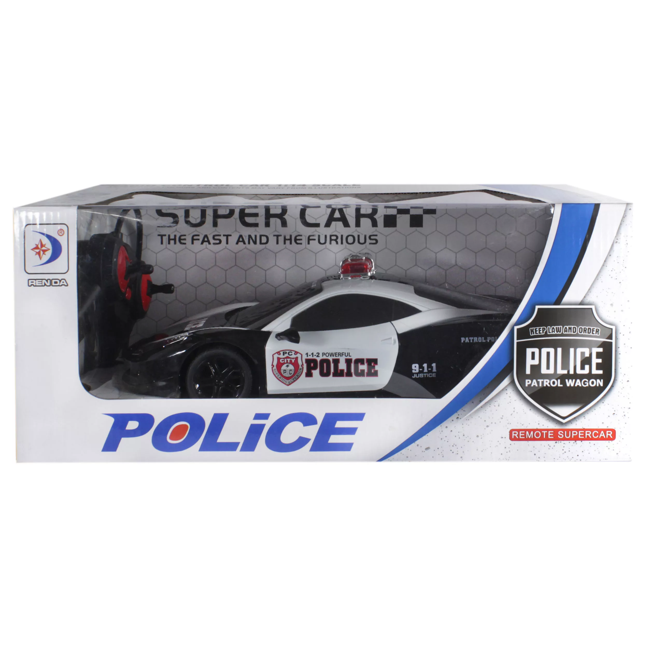 ماشین بازی کنترلی مدل فراری پلیس کد 0050