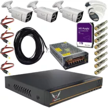 سیستم امنیتی دوربین مداربسته رایمون مدل 5 مگاپیکسل کد RP-5M-HI4C-02