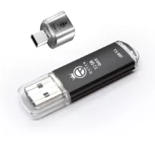 فلش مموری کوئین تک مدل QUICK USB3.1 ظرفیت 128 گیگابایت به همراه مبدل USB-C
