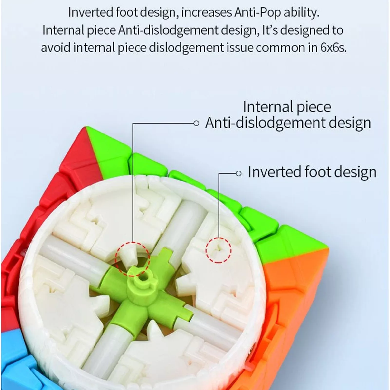 مکعب روبیک چی ای مدل کای وای کایفان اس 2 6×6 QY Qifan S2