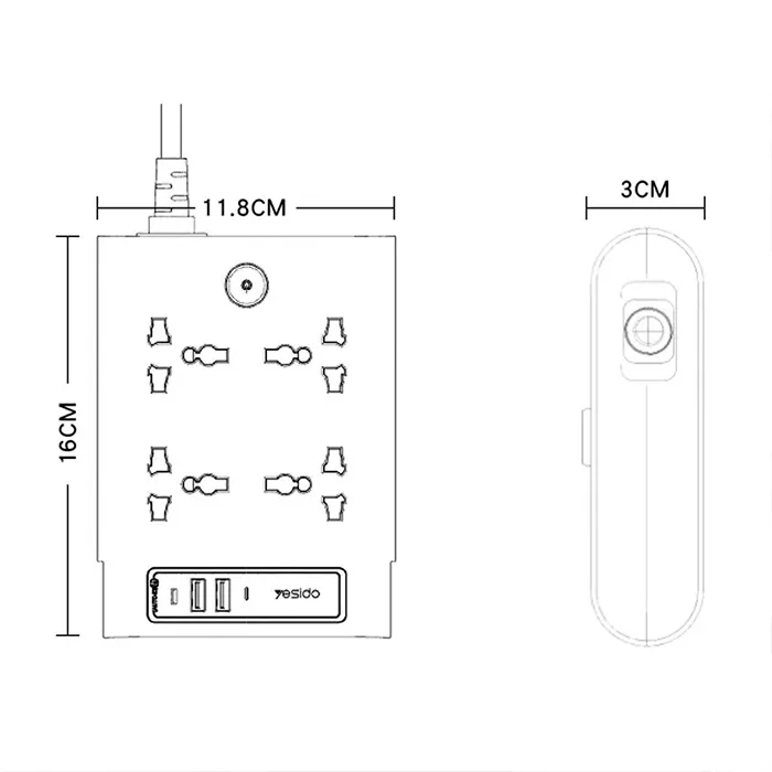 چندراهی برق یسیدو مدل MC11