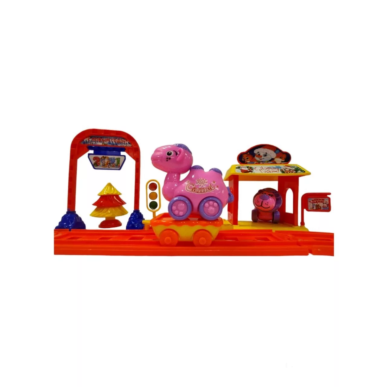 قطار بازی  طرح بابانوئل و حیوانات