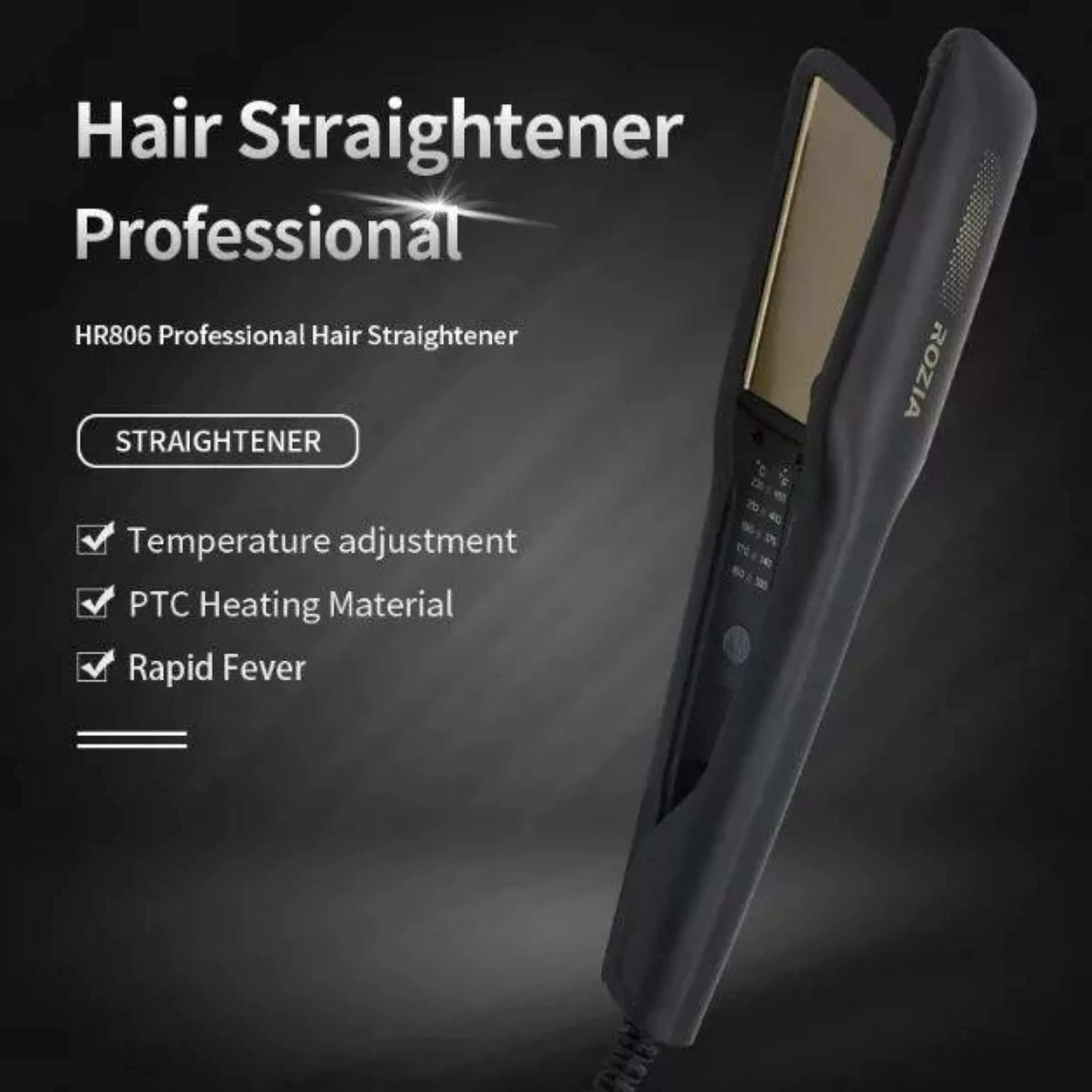 اتو و حالت دهنده ی مو روزیا مدل HR-806