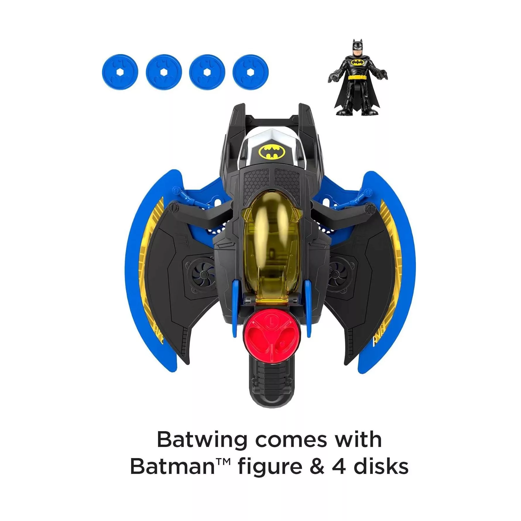 هواپیما بازی فیشر پرایس مدل Imaginext DC Super Friends Batwing کد GKJ22