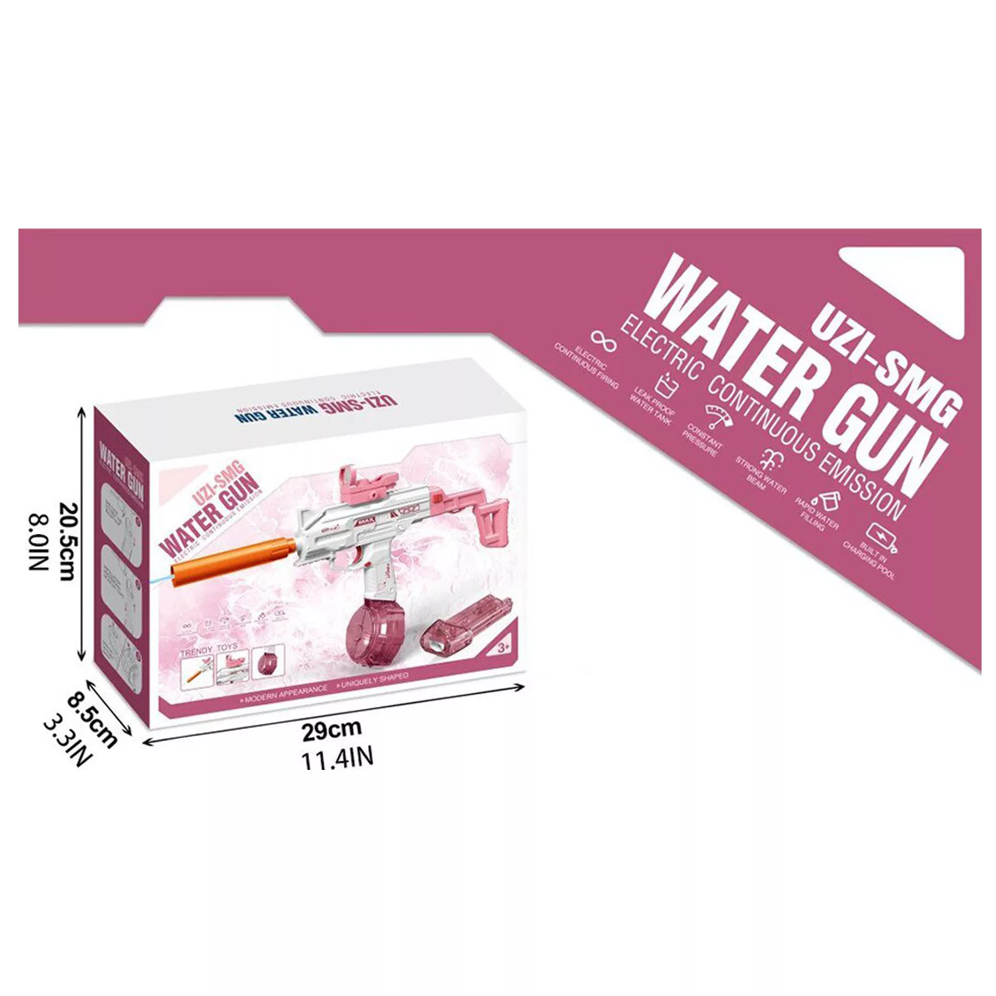 تفنگ آب پاش مدل UZI-SMG کد 587