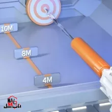 تفنگ آب پاش ناب سل مدل شارژی طرح mp5 کد 01