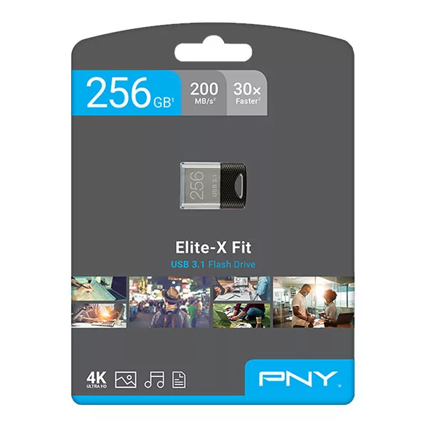 فلش مموری پی ان وای مدل Elite-X Fit USB 3.1 ظرفیت 256 گیگابایت
