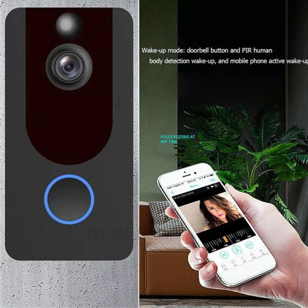 دوربین مداربسته تحت شبکه اسکم مدل Doorbell V7