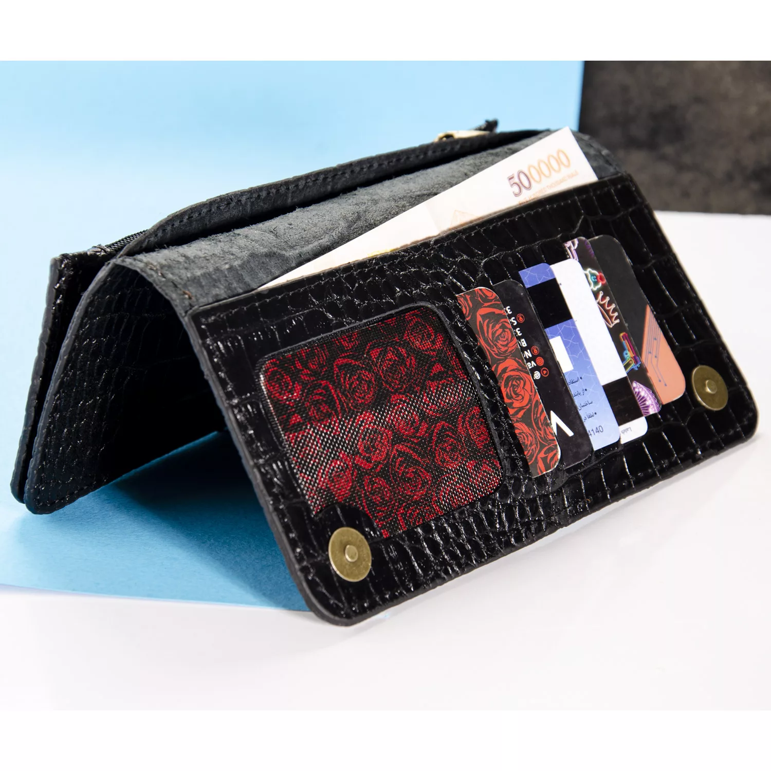 کیف پول چرم عطارد مدل K06