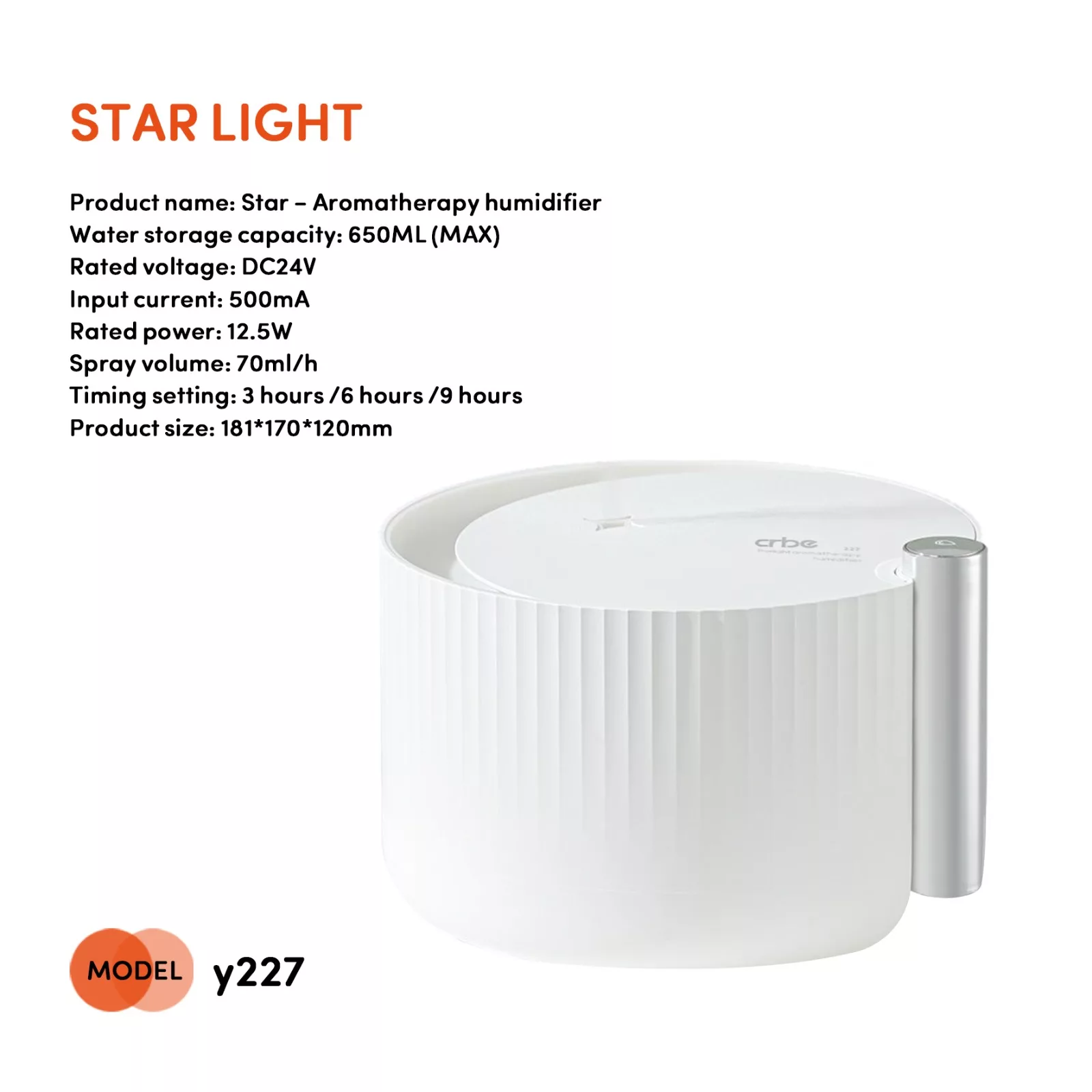 دستگاه بخور و رطوبت ساز سرد کربی مدل Y227