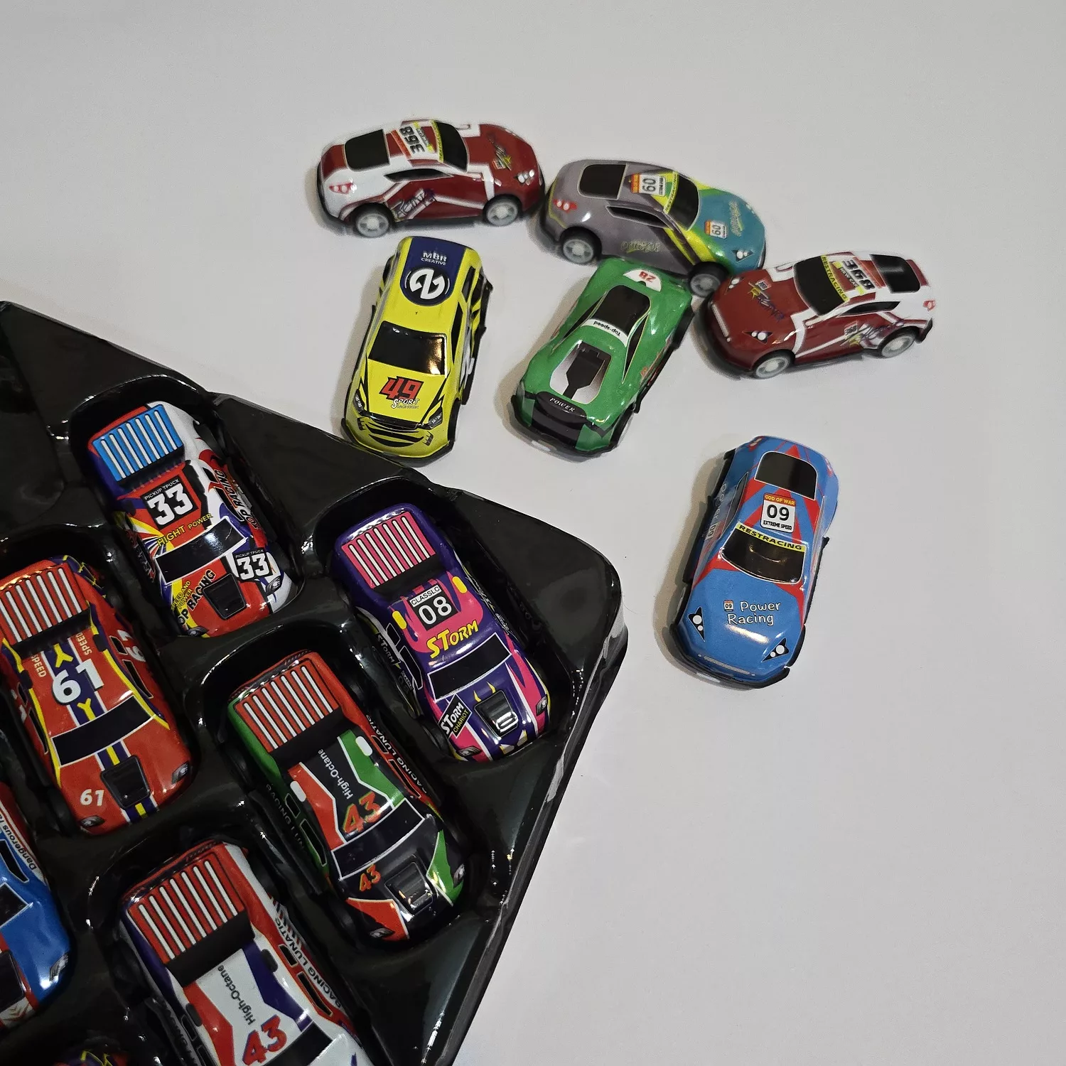 ست 50 تکه ماشین بازی مدل SPEED RACING کد 1-668