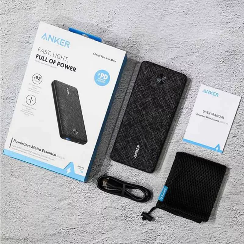 پاوربانک انکر مدل PowerCore Metro Essential A1281H11 ظرفیت 20000 میلی آمپر ساعت