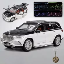 ماکت ماشین ناب سل مدل مرسدس بنز سقف کهکشانی فلزی موزیکال suv gla600 به همراه جاسوییچی