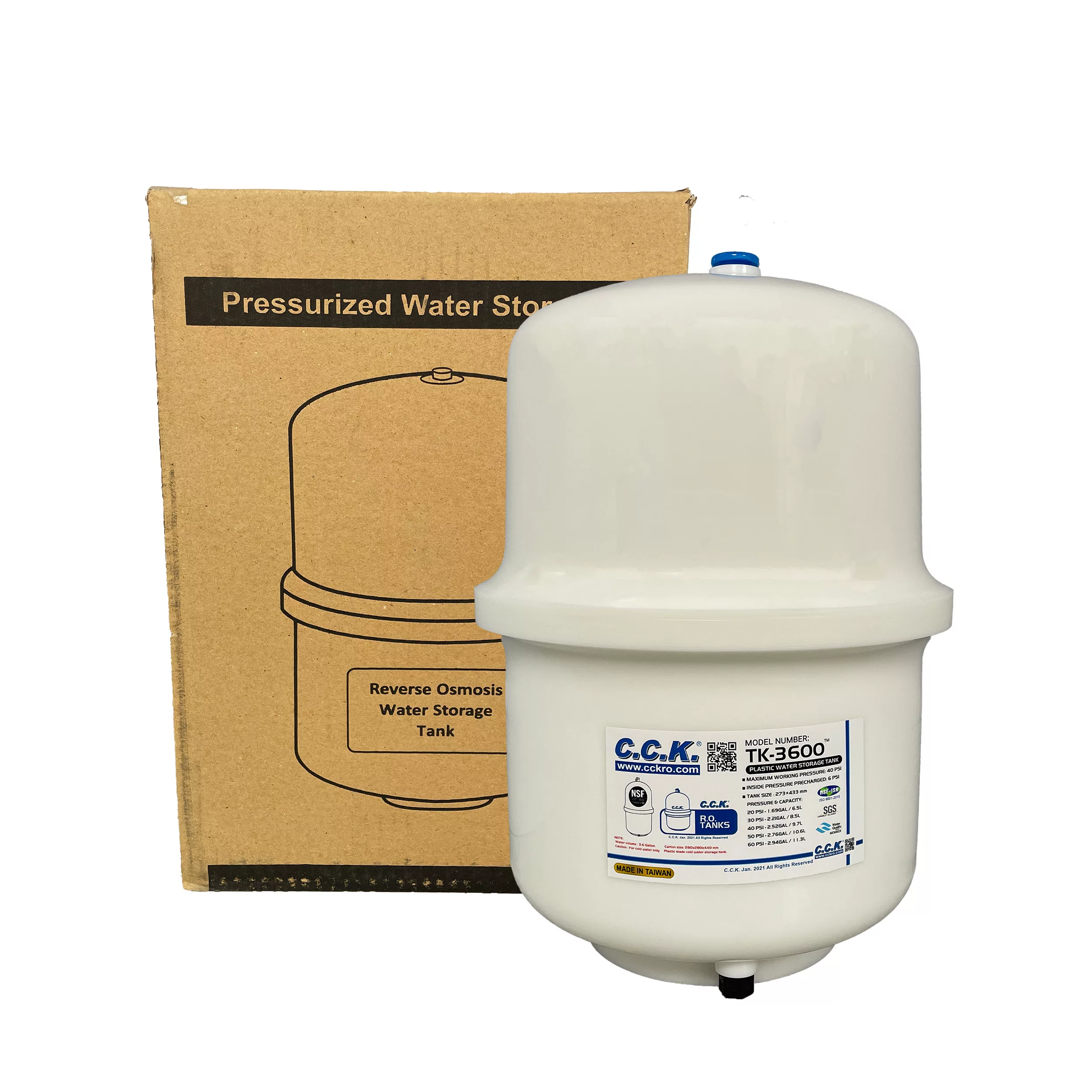 مخزن دستگاه تصفیه آب سی سی کا مدل TK-3600