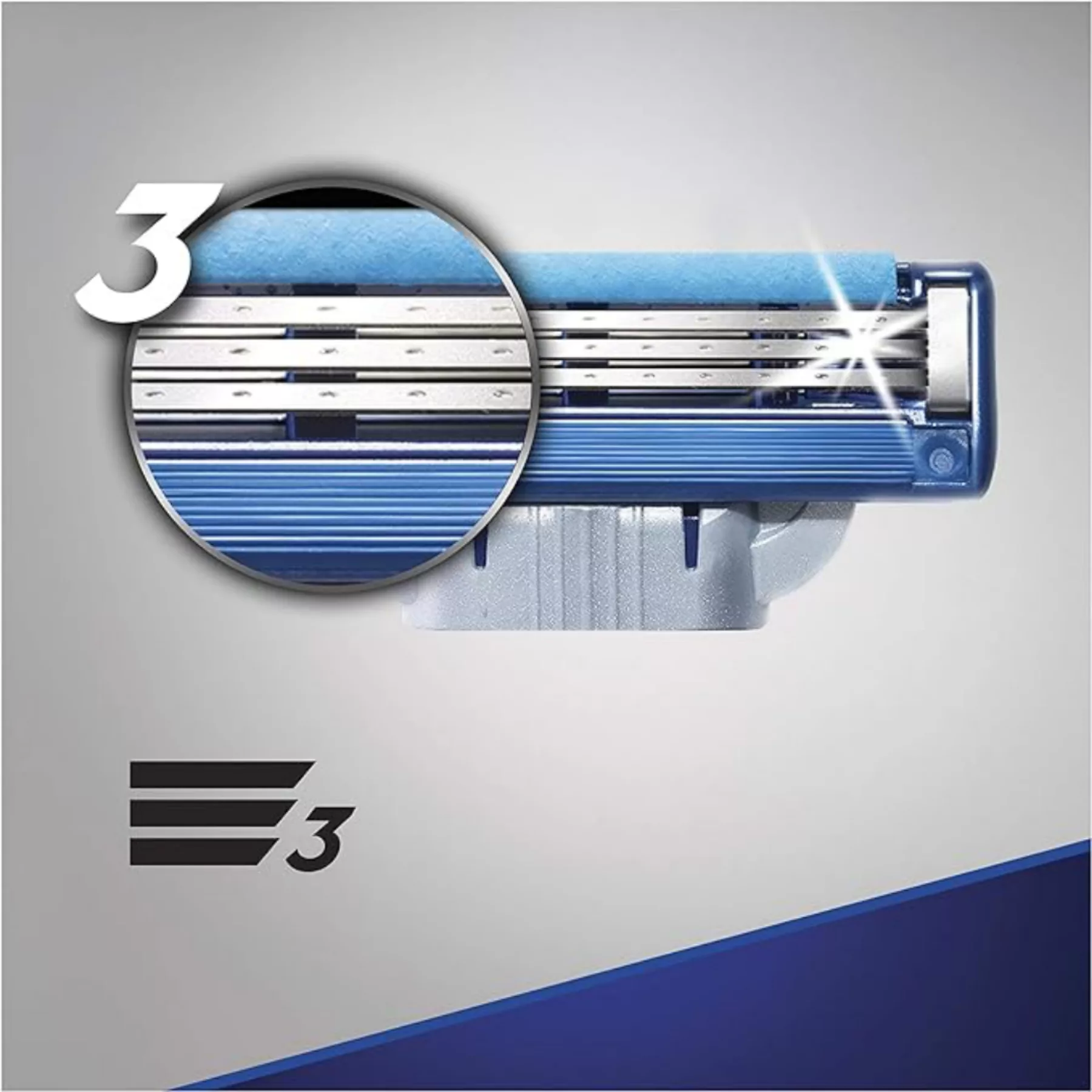 تیغ یدک اصلاح ژیلت مدل مچ تری توربو بسته 4 عددی