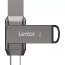 فلش مموری لکسار مدل JumpDrive® Dual Drive D400 USB 3.1 Type-C ظرفیت 64 گیگابایت