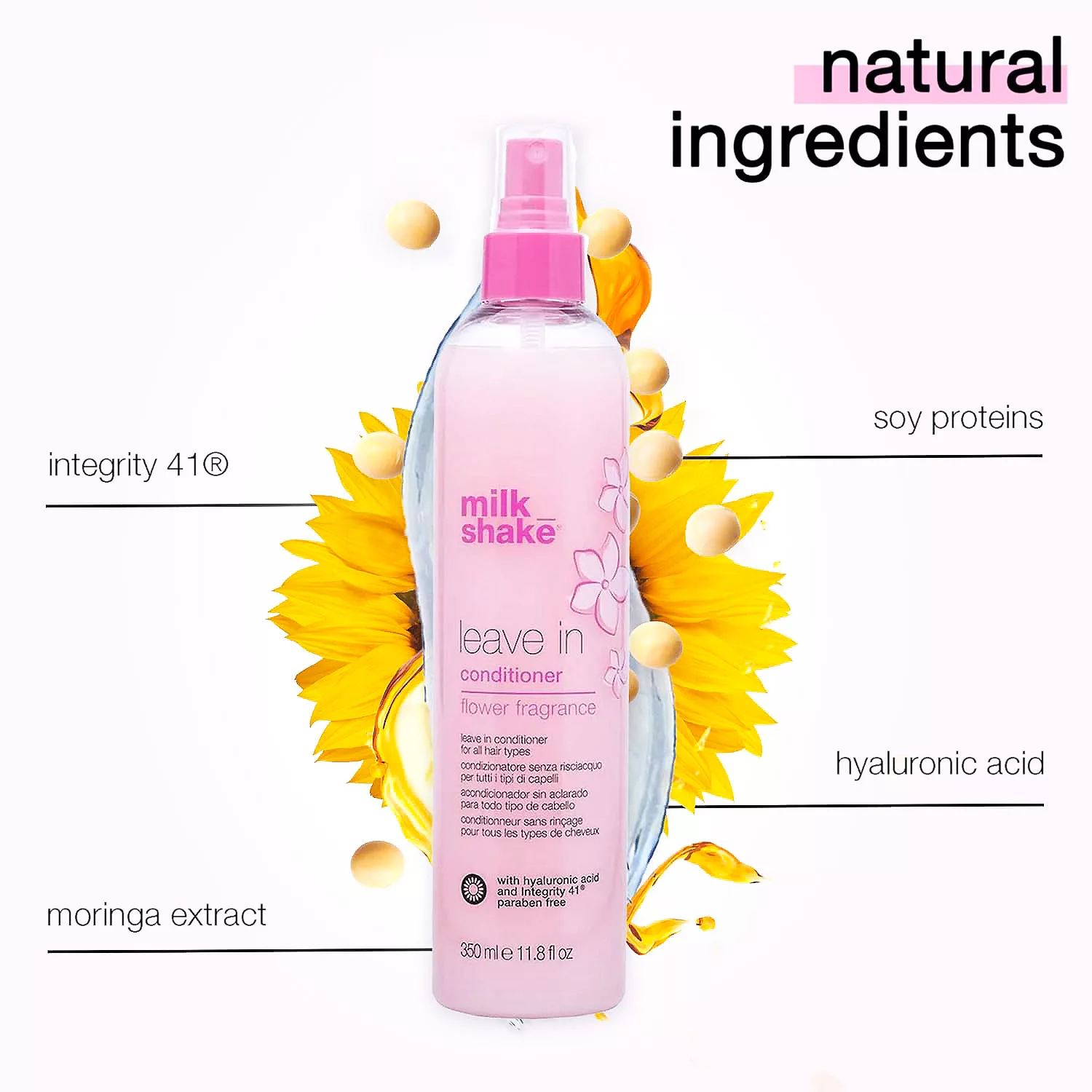 اسپری نرم کننده مو میلک شیک مدل آبرسان حجم 350 میلی لیتر