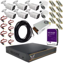 سیستم امنیتی دوربین مداربسته رایمون مدل 2 مگاپیکسل کد RP-2M-8C-02