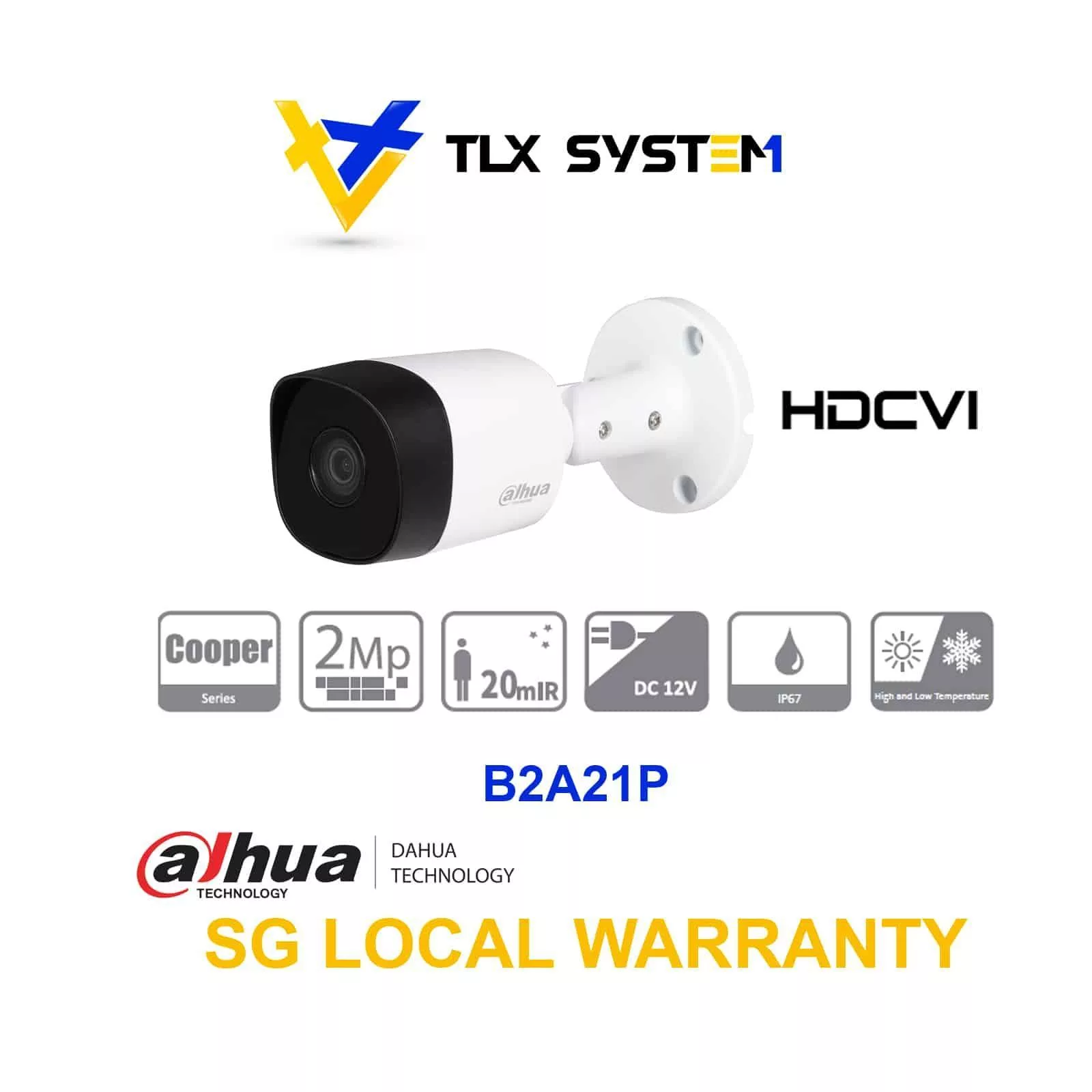 دوربین مداربسته آنالوگ داهوا مدل DH-HAC-B2A21P