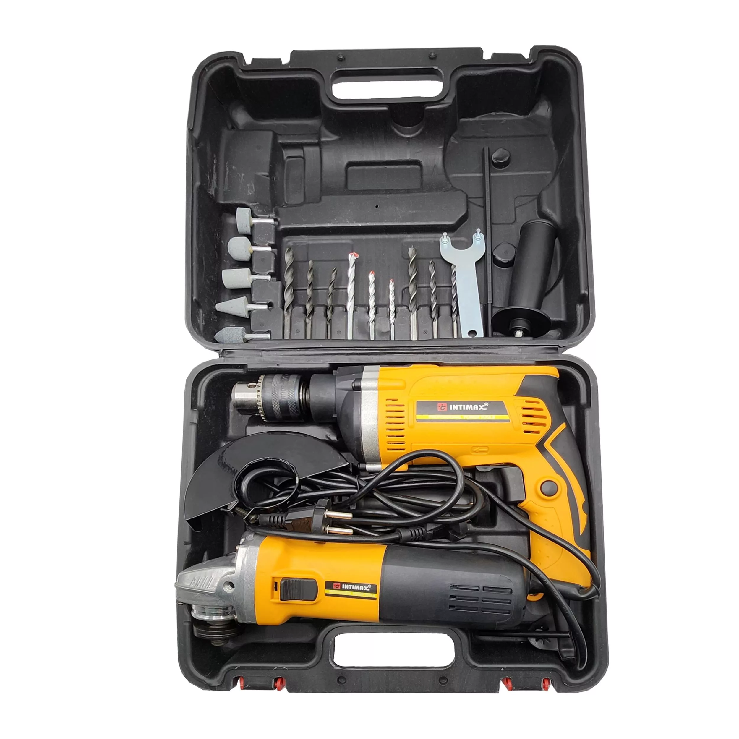 مجموعه دو عددی مینی فرز و دریل چکشی اینتیمکث کد ghr264