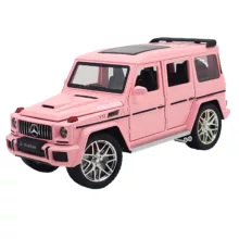 ماکت ماشین ناب سل مدل چراغدار عقب کش فلزی بنز جی کلاس چرخ متحرک