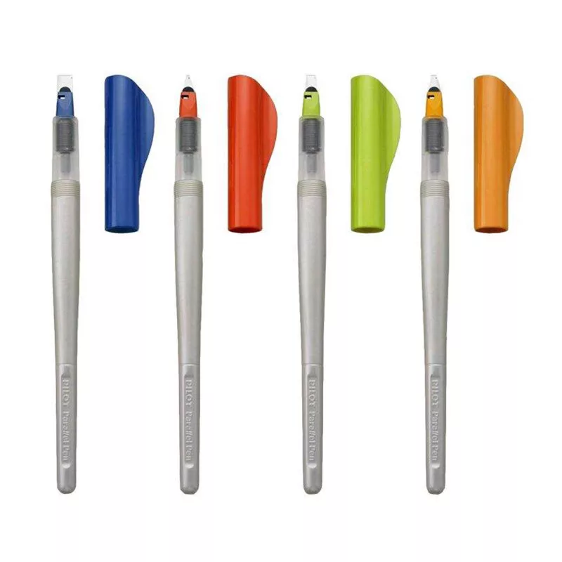 قلم خوشنویسی پایلوت مدل parallel کد P6321 به همراه جوهر یدک مجموعه 5 عددی