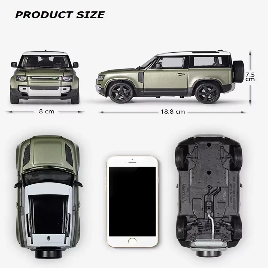 ماکت ماشین ولی مدل 2020 Land Rover Defender