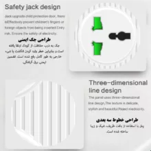 چندراهی برق و محافظ ولتاژ مدل T18
