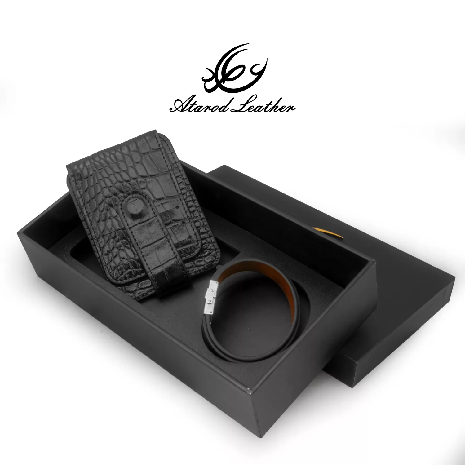 ست هدیه چرم عطارد مدل چرم طبیعی کد A111