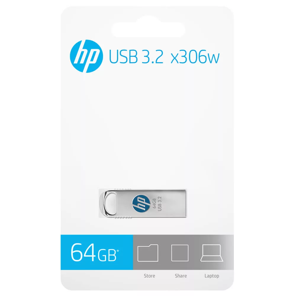 فلش مموری اچ پی مدل X306W USB3.2 ظرفیت 64 گیگابایت