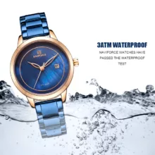 ساعت مچی عقربه ای زنانه نیوی فورس مدل NF5008L - SO-RZ