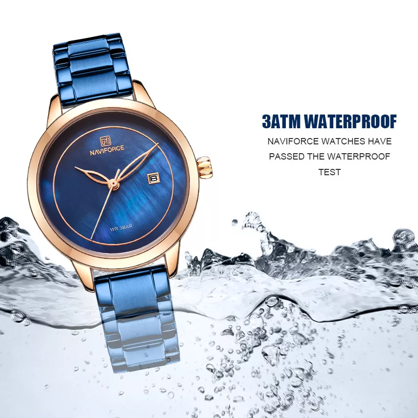 ساعت مچی عقربه ای زنانه نیوی فورس مدل NF5008L - SO-RZ