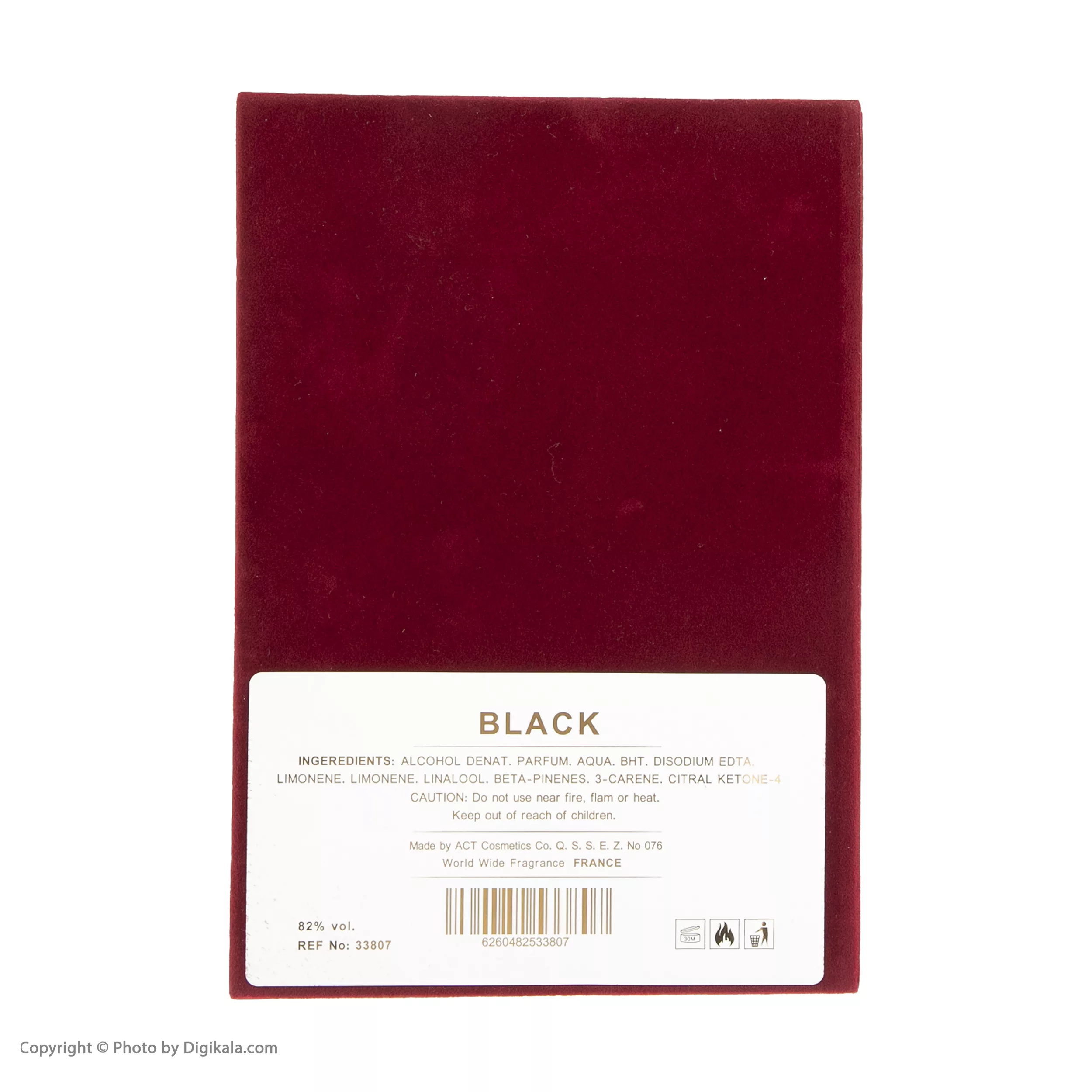 ادو پرفیوم مردانه زیفوید مدل Black حجم 100 میلی لیتر