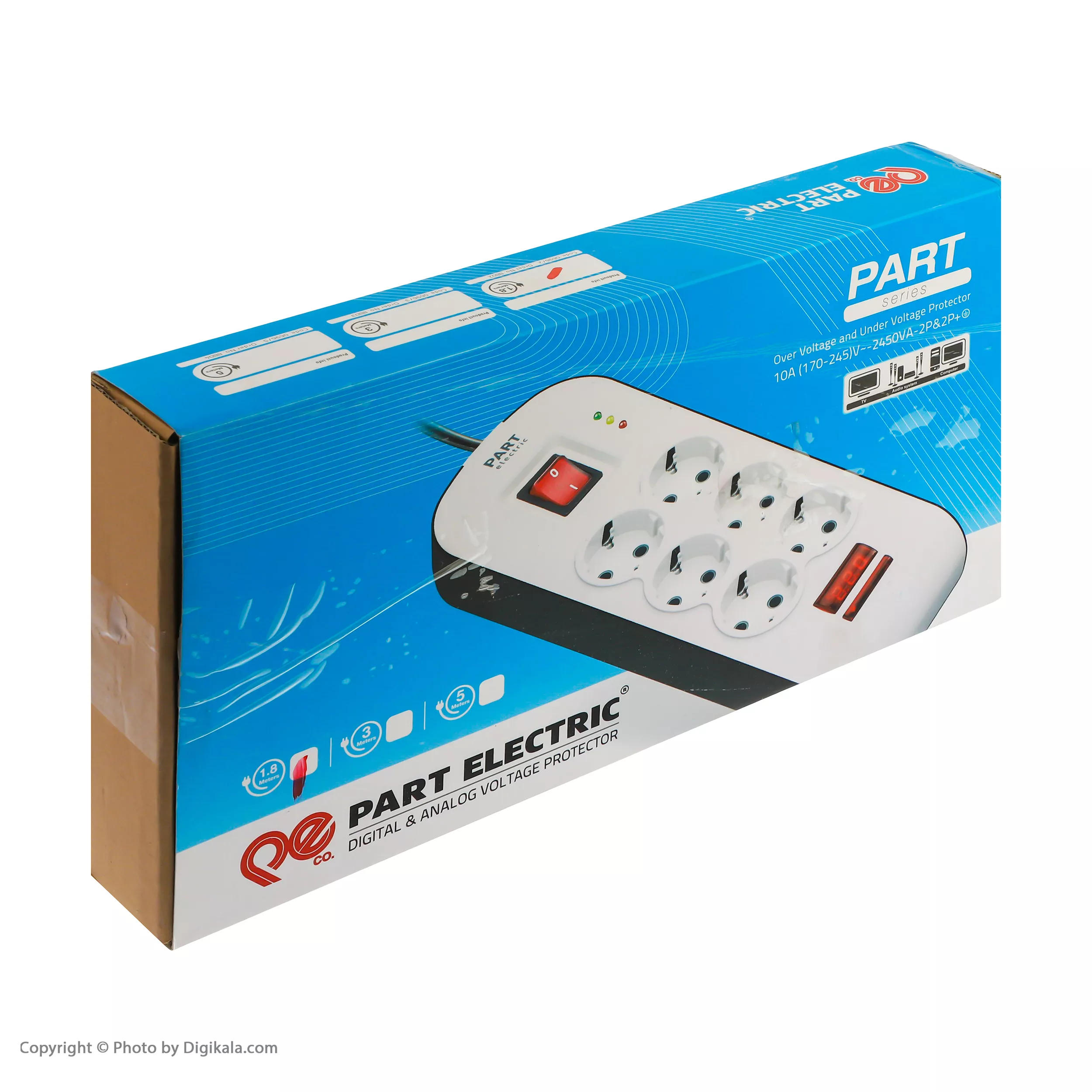 محافظ ولتاژ پارت الکتریک مدل PE8802