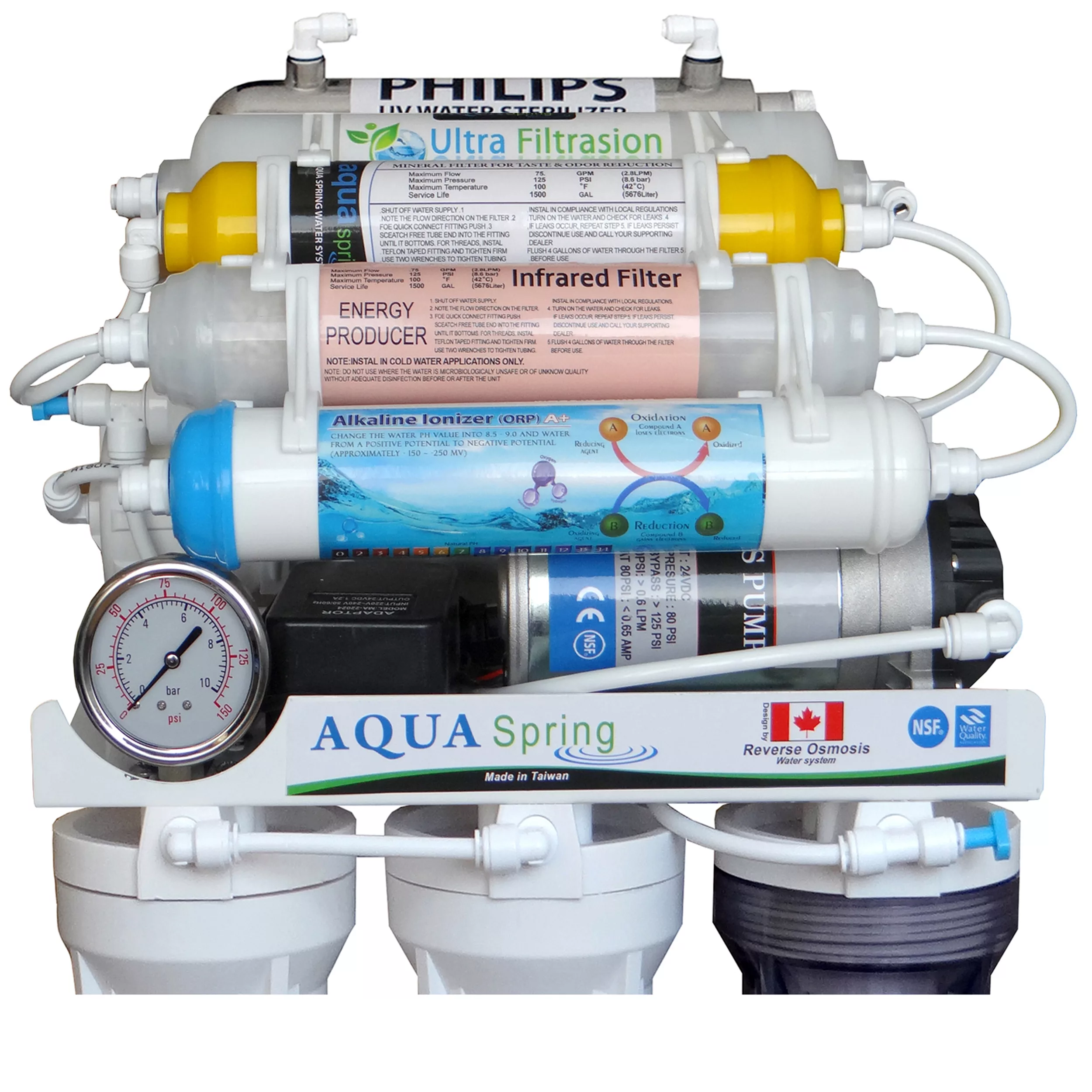 دستگاه تصفیه کننده آب آکوآ اسپرینگ مدل RO - NF3500