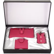 ست هدیه زنانه چرم بارز مدل DS34.nw